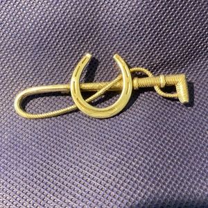 Antique sterling silver horse pin
